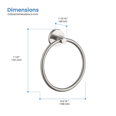 Halo Bathroom Towel Ring - CBA-1406  - Shop at Home Craft Studio - 19
