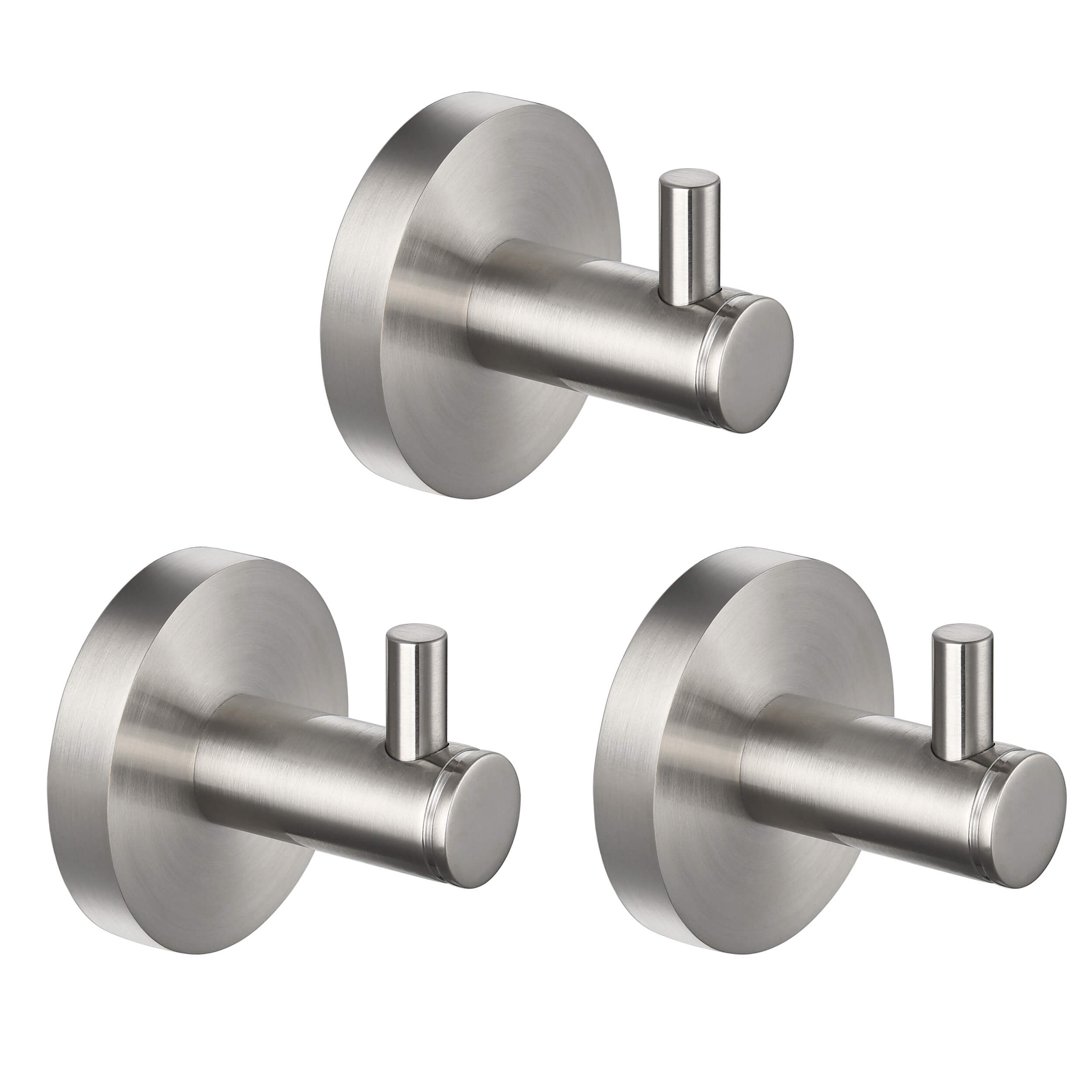 Halo Bathroom Towel & Robe Hook 3 Count - CBA-1401 - 3PC  - Shop at Home Craft Studio - 11