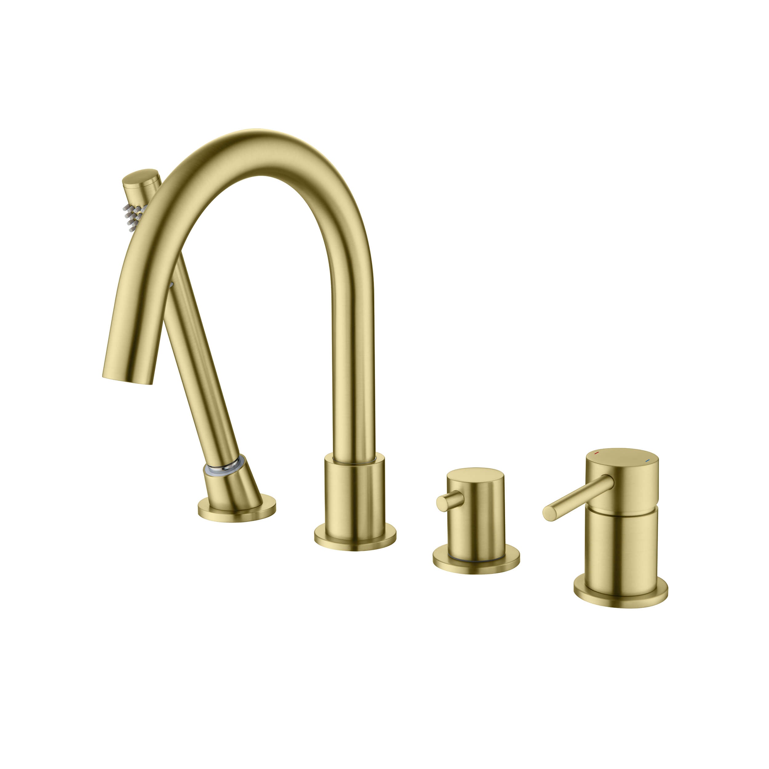 Halo Deck Mounted Roman Bathtub Faucet with Hand Shower - CTF-3101  - Shop at Home Craft Studio - 1