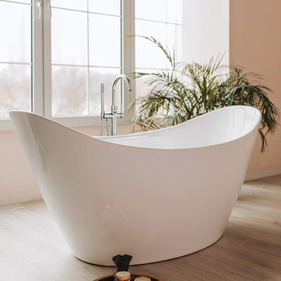 Halo Floor Mount Tub Filler With Hand Shower - CTF-3001  - Shop at Home Craft Studio - 16
