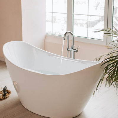 Halo Floor Mount Tub Filler With Hand Shower - CTF-3001  - Shop at Home Craft Studio - 17