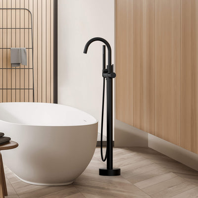 Halo Floor Mount Tub Filler With Hand Shower - CTF-3001  - Shop at Home Craft Studio - 20