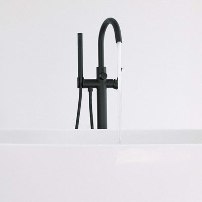 Halo Floor Mount Tub Filler With Hand Shower - CTF-3001  - Shop at Home Craft Studio - 23