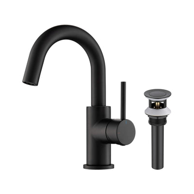 Halo High-Arc Single Handle Bathroom Vanity Sink Faucet with Pop Up Drain - CBF-1021  - Shop at Home Craft Studio - 15