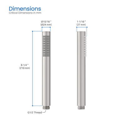 Halo Metal Handheld Shower Head - HS102  - Shop at Home Craft Studio - 12
