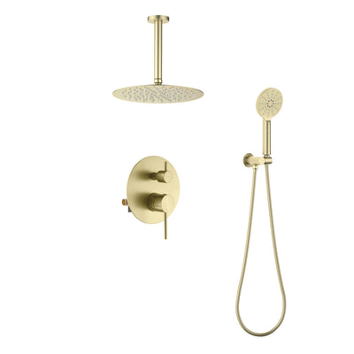 Halo Pressure Balanced 2-Function Ceiling Mount Shower System with Rough-in Valve - CSF-4008  - Shop at Home Craft Studio - 1
