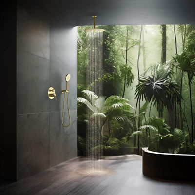 Halo Pressure Balanced 2-Function Ceiling Mount Shower System with Rough-in Valve - CSF-4008  - Shop at Home Craft Studio - 7