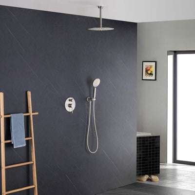 Halo Pressure Balanced 2-Function Ceiling Mount Shower System with Rough-in Valve - CSF-4008  - Shop at Home Craft Studio - 10