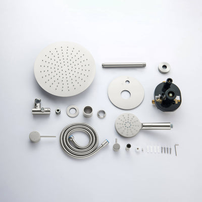 Halo Pressure Balanced 2-Function Ceiling Mount Shower System with Rough-in Valve - CSF-4008  - Shop at Home Craft Studio - 12