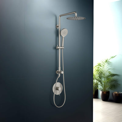 Halo Pressure Balanced 2-Function Wall Mount Shower Column with Rough In Valve - CSC-4103  - Shop at Home Craft Studio - 18