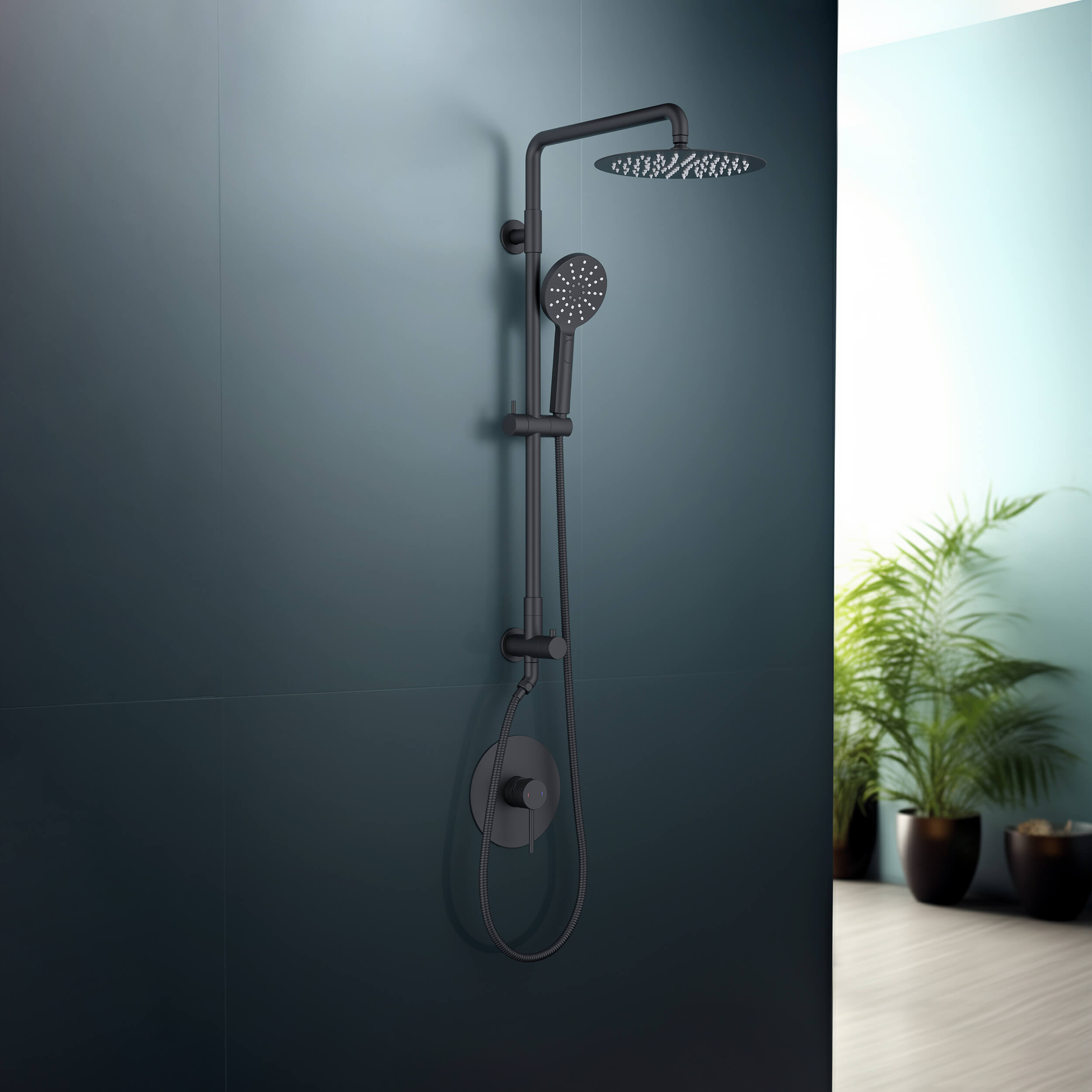 Halo Pressure Balanced 2-Function Wall Mount Shower Column with Rough In Valve - CSC-4103  - Shop at Home Craft Studio - 26