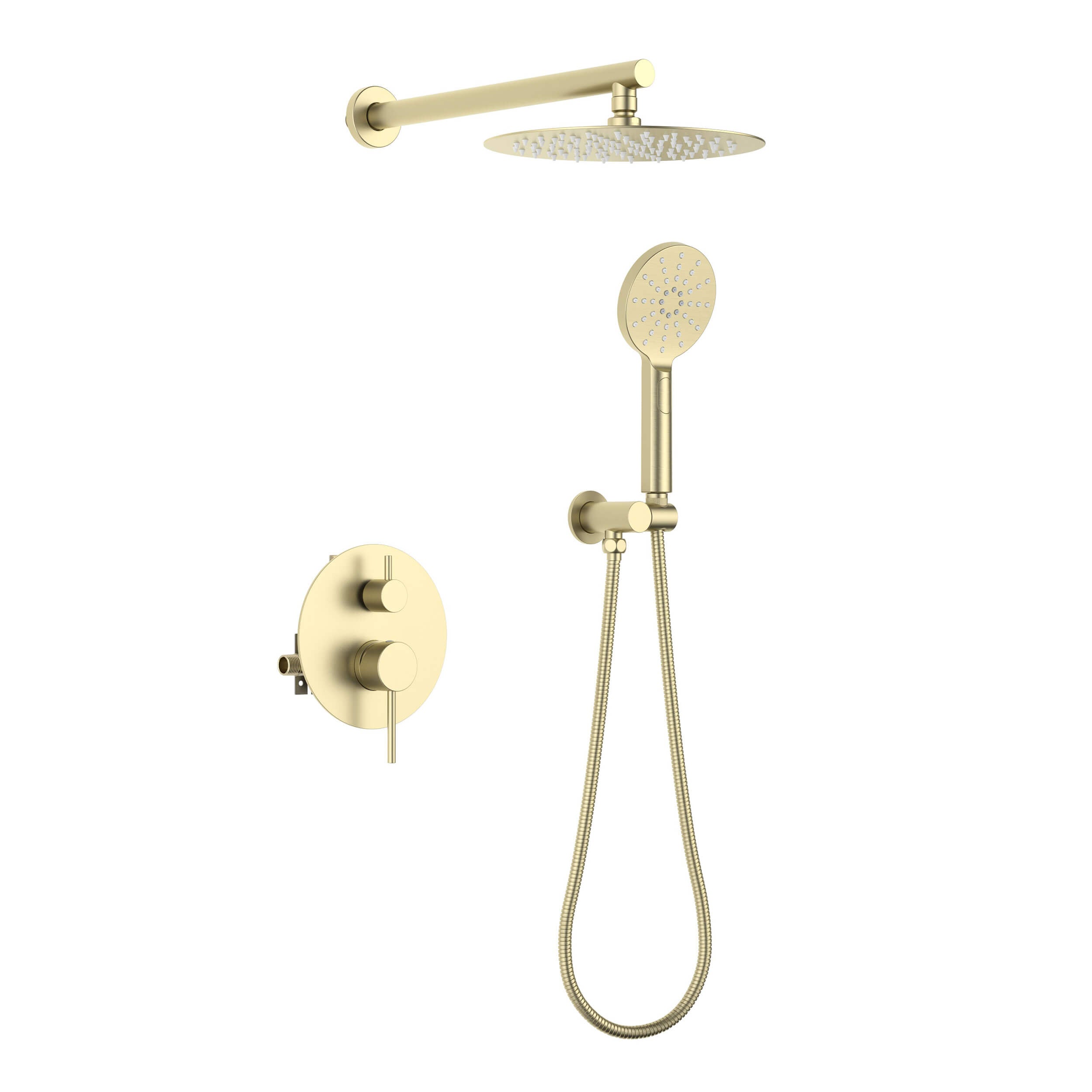 Halo Pressure Balanced 2-Function Wall Mount Shower System with Rough-in Valve - CSF-4003  - Shop at Home Craft Studio - 1