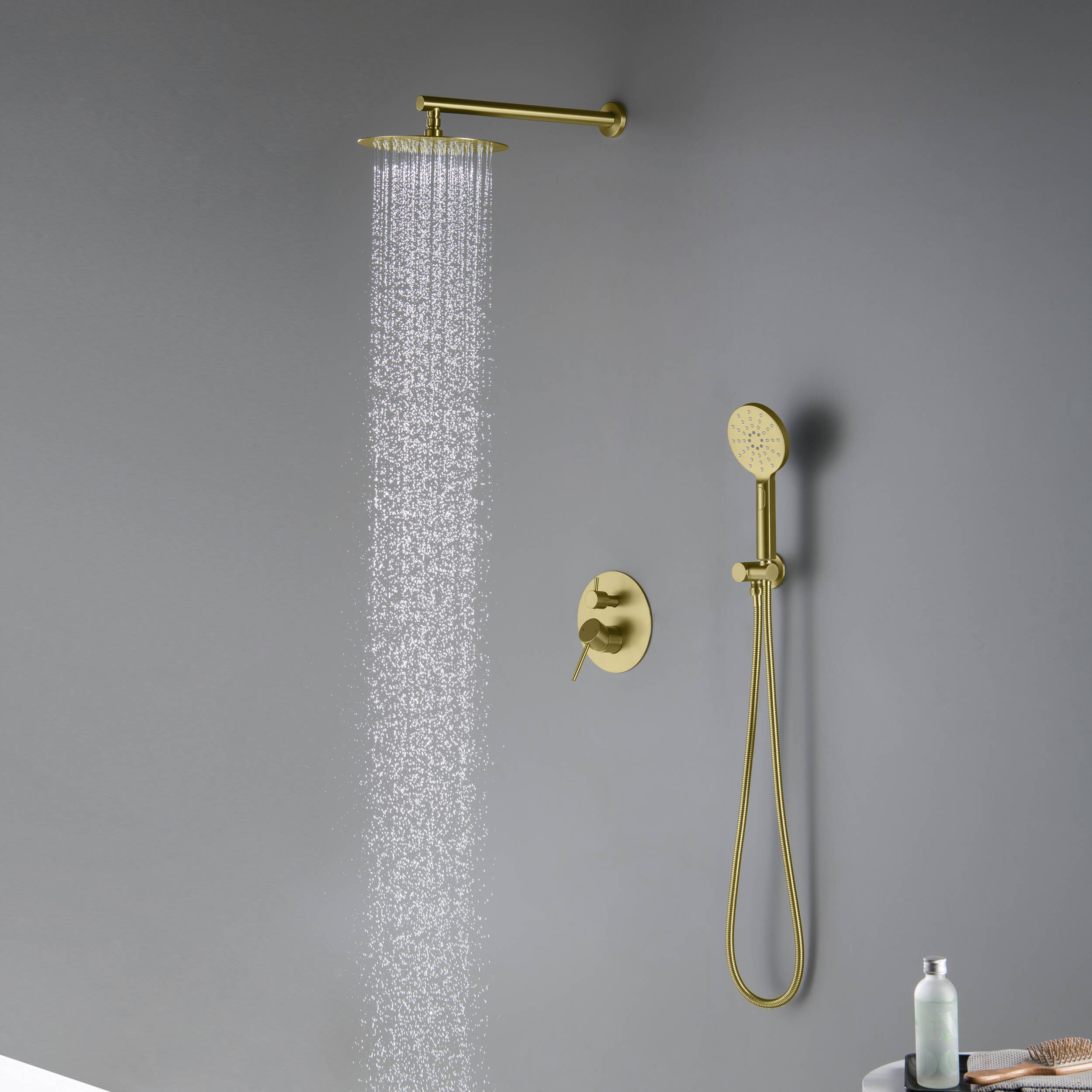 Halo Pressure Balanced 2-Function Wall Mount Shower System with Rough-in Valve - CSF-4003  - Shop at Home Craft Studio - 4