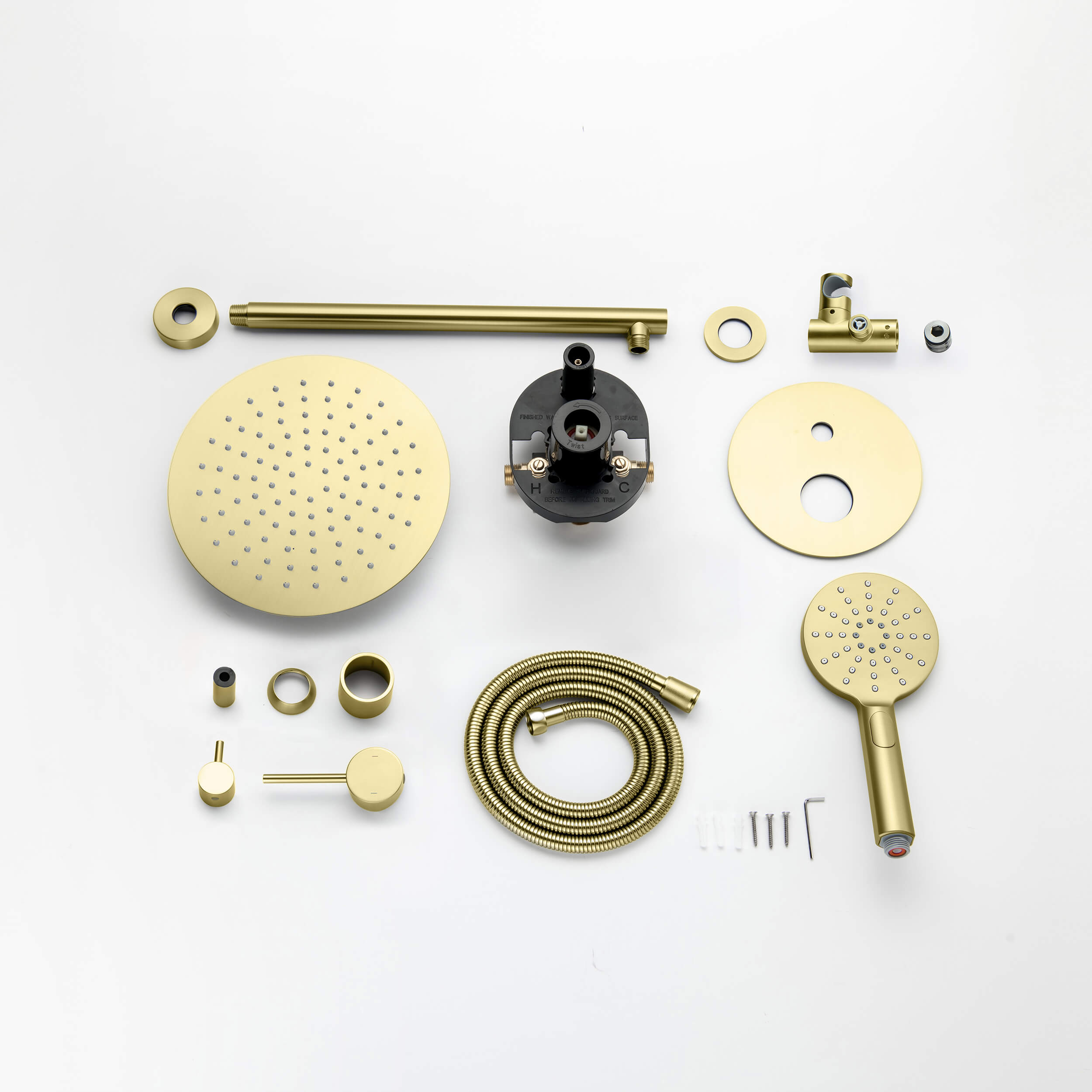 Halo Pressure Balanced 2-Function Wall Mount Shower System with Rough-in Valve - CSF-4003  - Shop at Home Craft Studio - 6