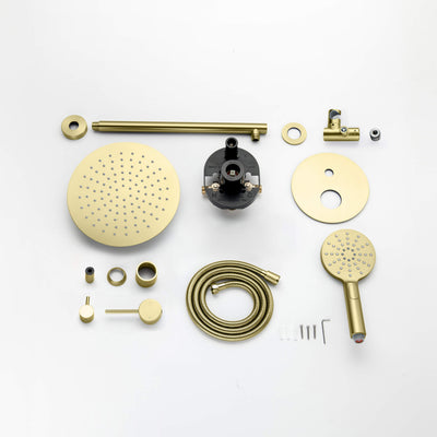 Halo Pressure Balanced 2-Function Wall Mount Shower System with Rough-in Valve - CSF-4003  - Shop at Home Craft Studio - 6