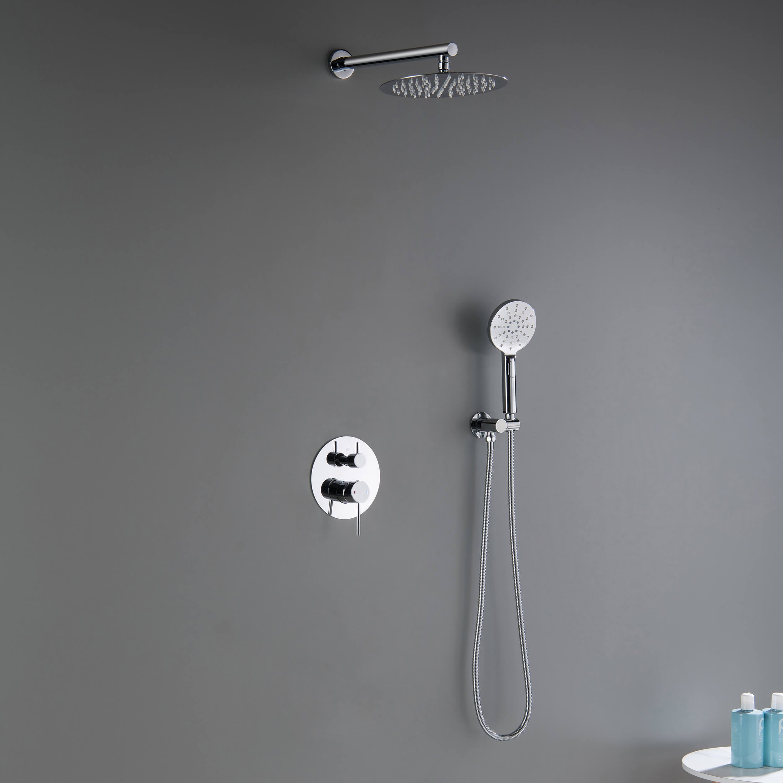Halo Pressure Balanced 2-Function Wall Mount Shower System with Rough-in Valve - CSF-4003  - Shop at Home Craft Studio - 14