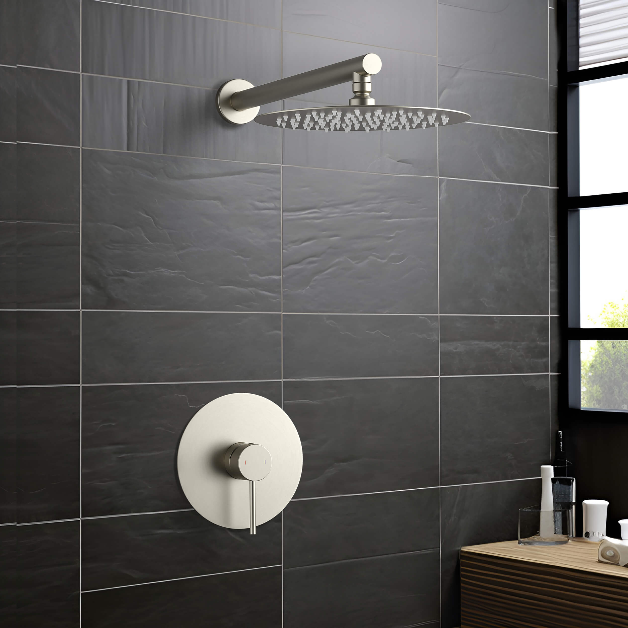 Halo Pressure Balanced Single Function Wall Mount Shower System with Rough-In Valve - CSF-4007  - Shop at Home Craft Studio - 7