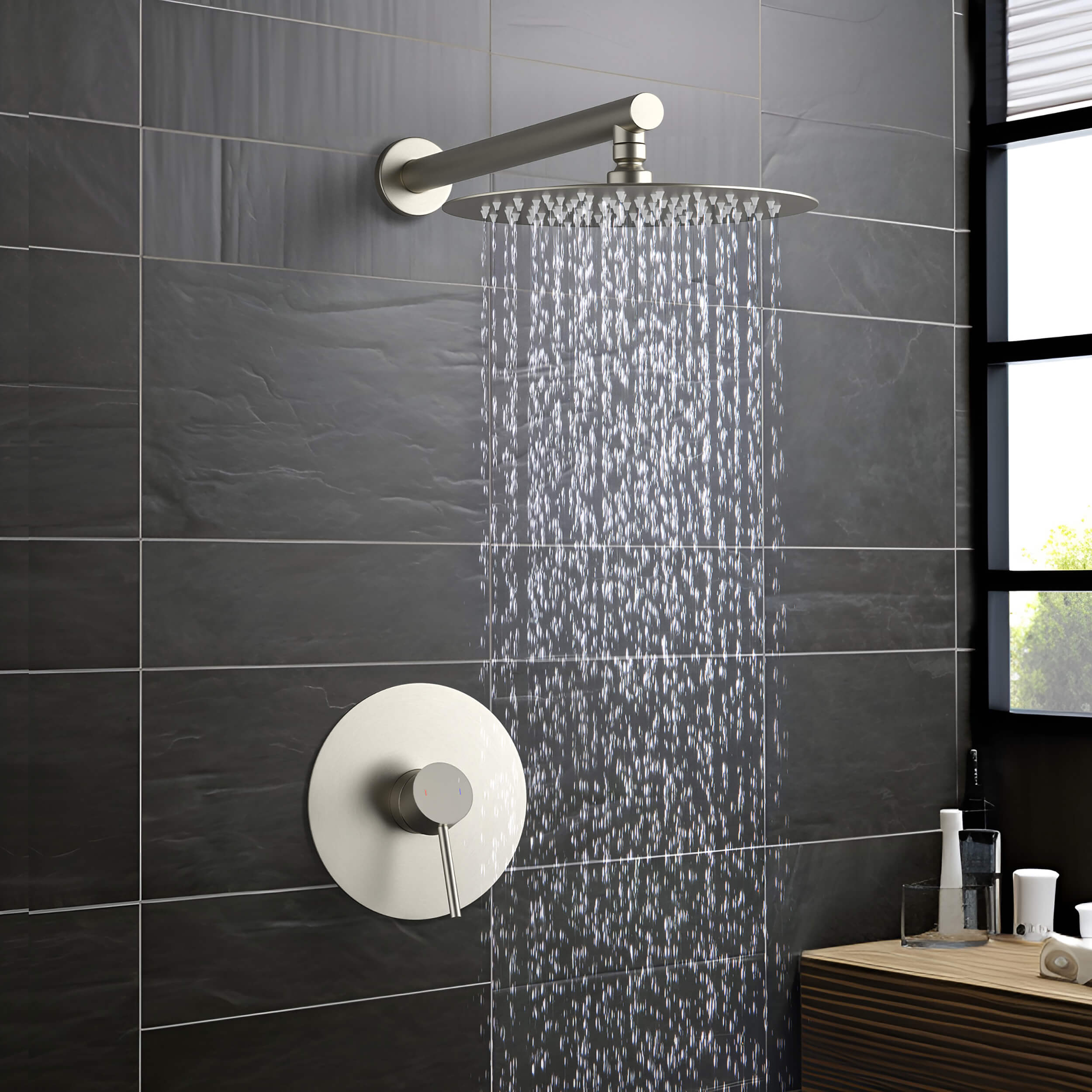 Halo Pressure Balanced Single Function Wall Mount Shower System with Rough-In Valve - CSF-4007  - Shop at Home Craft Studio - 8