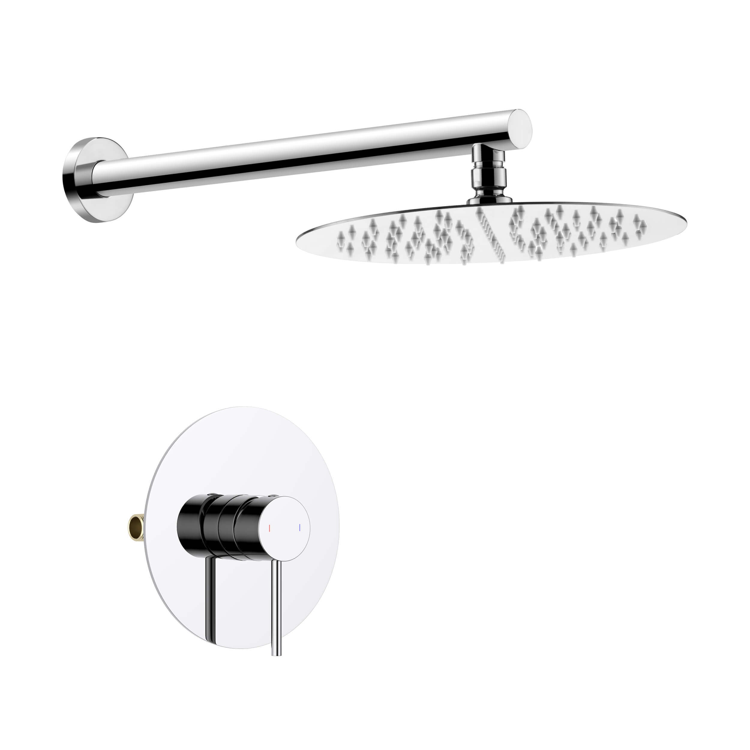 Halo Pressure Balanced Single Function Wall Mount Shower System with Rough-In Valve - CSF-4007  - Shop at Home Craft Studio - 11