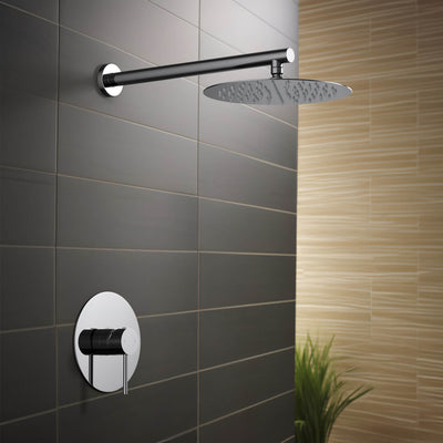 Halo Pressure Balanced Single Function Wall Mount Shower System with Rough-In Valve - CSF-4007  - Shop at Home Craft Studio - 14
