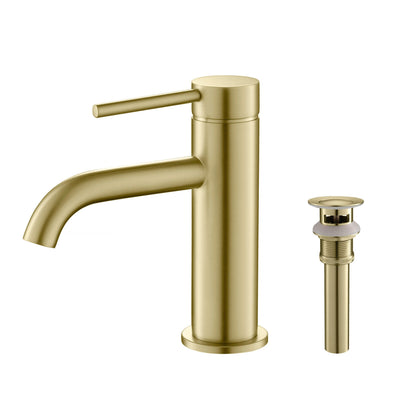 Halo Single Handle Bathroom Vanity Sink Faucet with Pop Up Drain - CBF-1008  - Shop at Home Craft Studio - 1