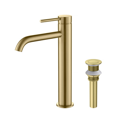 Halo Single Handle Bathroom Vessel Sink Faucet with Pop Up Drain - CBF-1009  - Shop at Home Craft Studio - 1