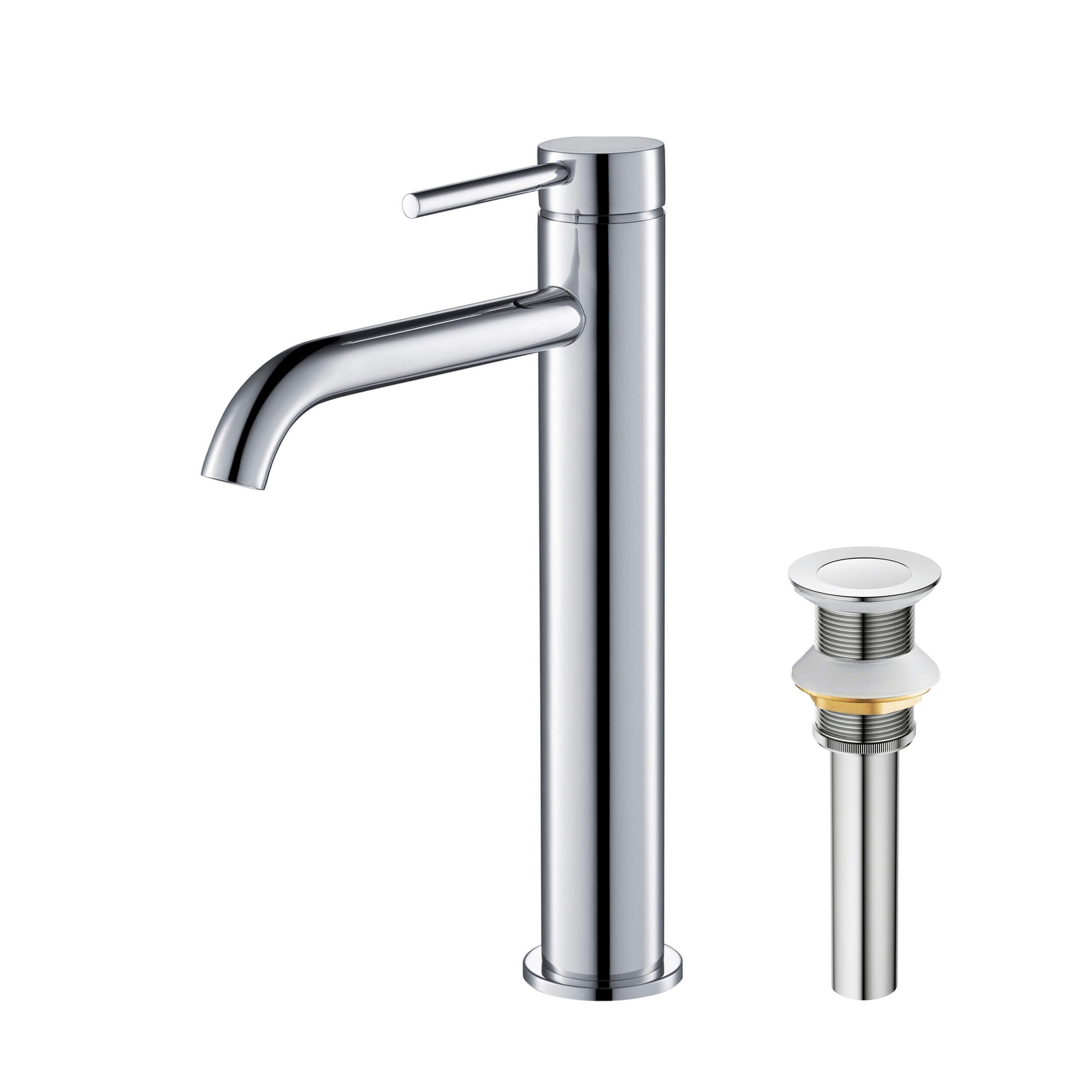 Halo Single Handle Bathroom Vessel Sink Faucet with Pop Up Drain - CBF-1009  - Shop at Home Craft Studio - 11