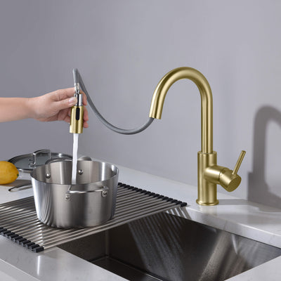 Halo Single Handle Pull Down Kitchen & Bar Sink Faucet - CKF-2011  - Shop at Home Craft Studio - 6