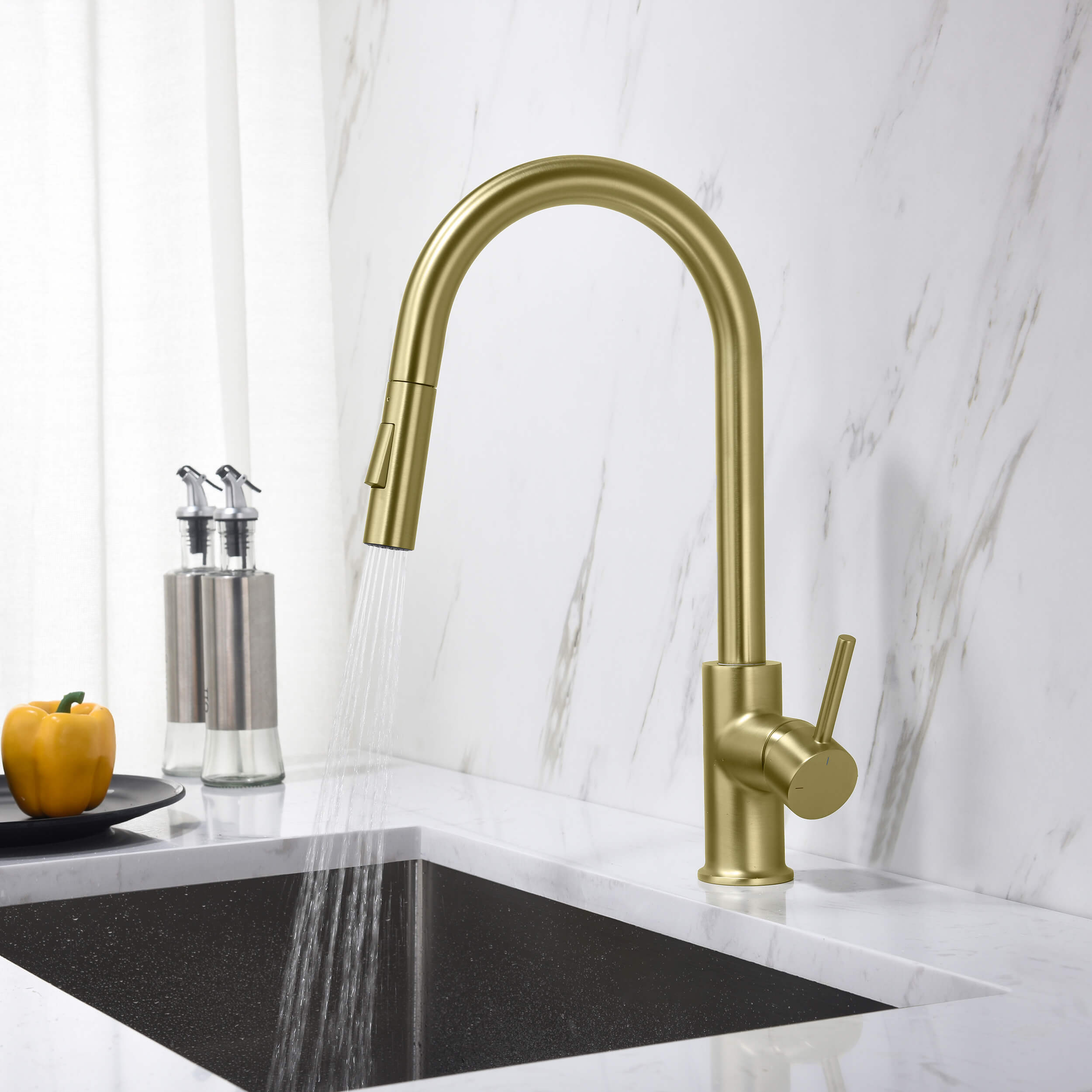 Halo Single Handle Pull Down Kitchen Faucet - CKF-2013  - Shop at Home Craft Studio - 3