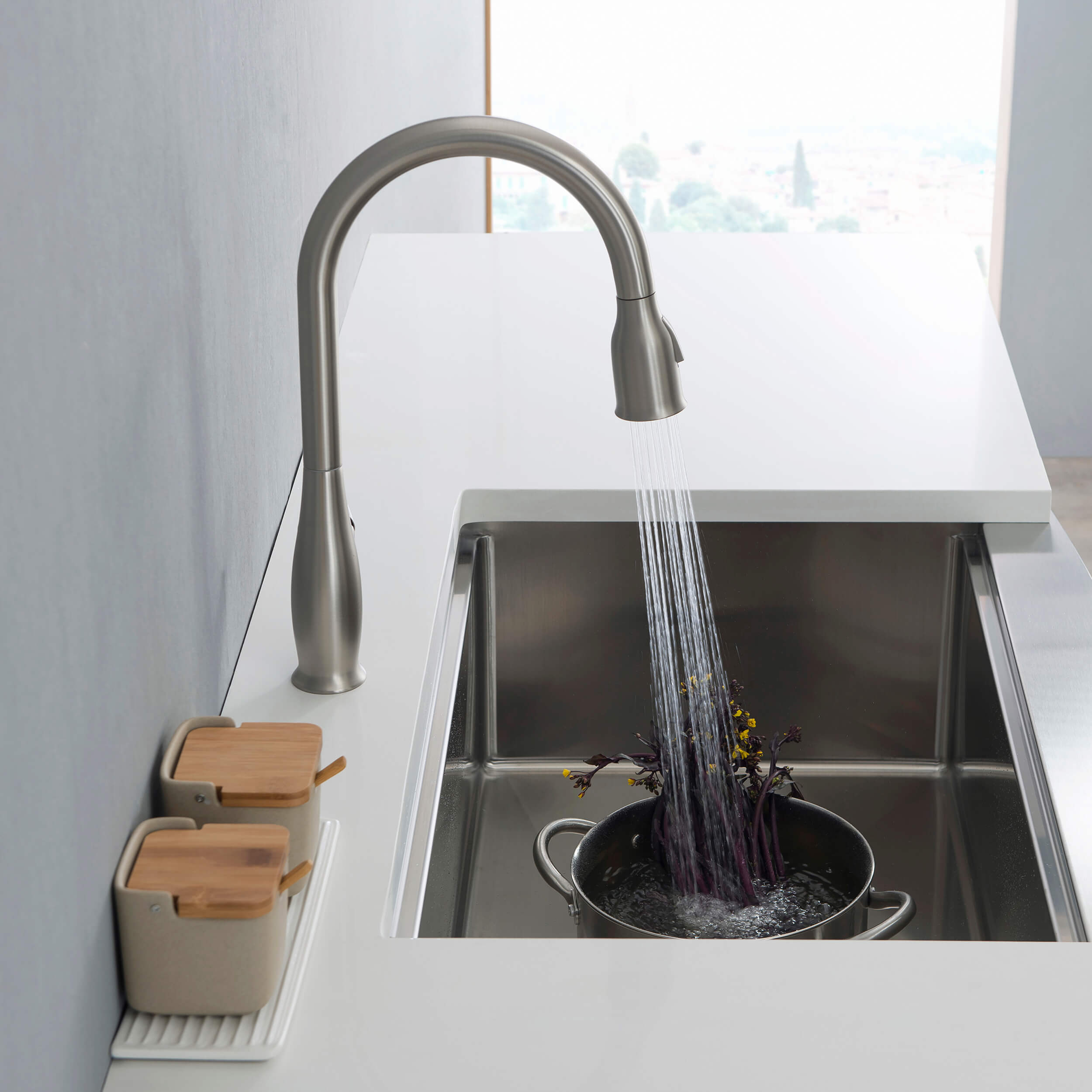 Kansas Single Handle Pull Down Kitchen Sink Faucet - CKF-2010  - Shop at Home Craft Studio - 8