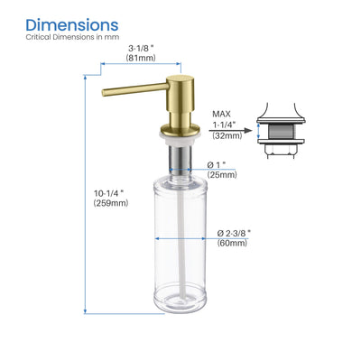 Kitchen Soap Dispenser - SD-1  - Shop at Home Craft Studio - 7