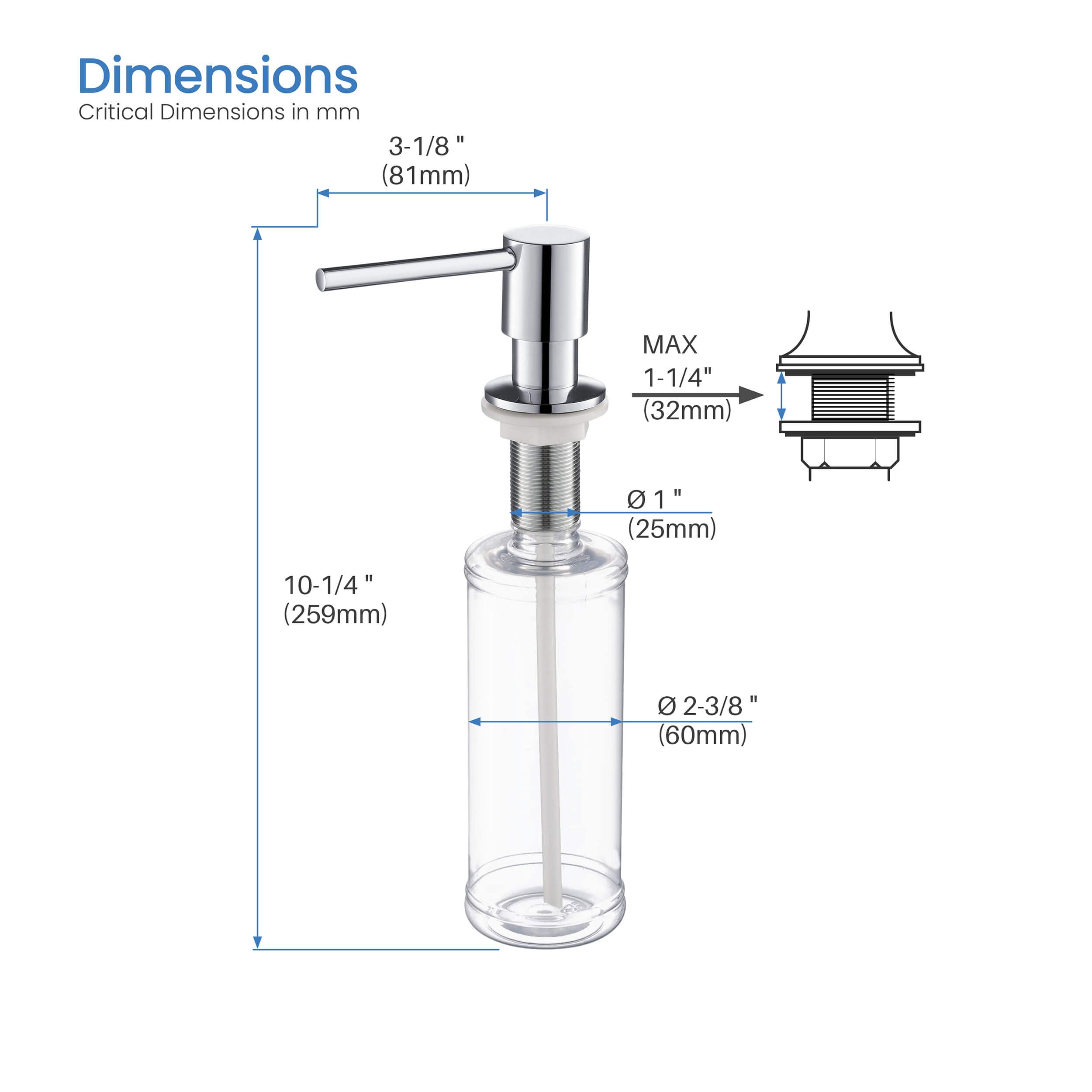 Kitchen Soap Dispenser - SD-1  - Shop at Home Craft Studio - 20