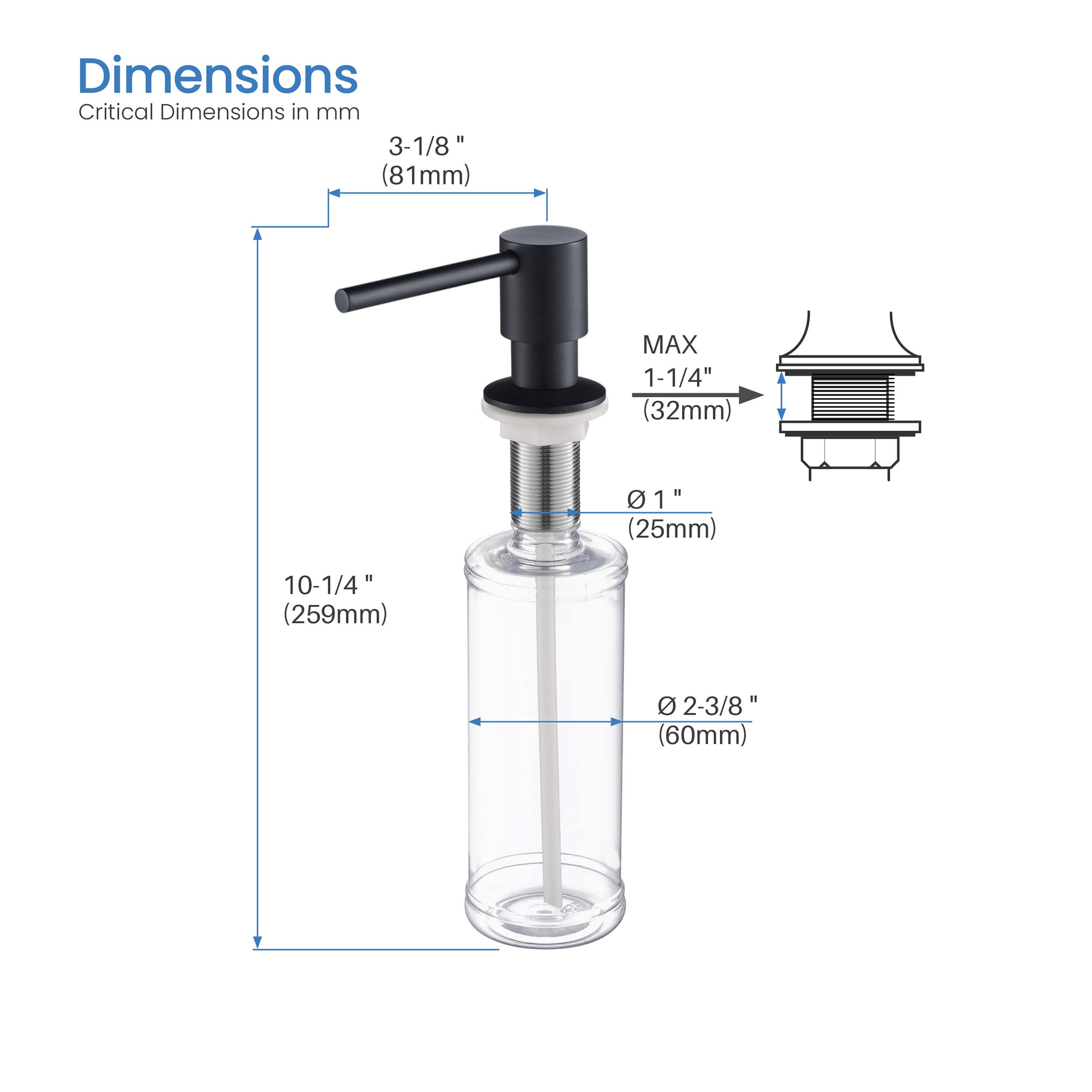 Kitchen Soap Dispenser - SD-1  - Shop at Home Craft Studio - 27