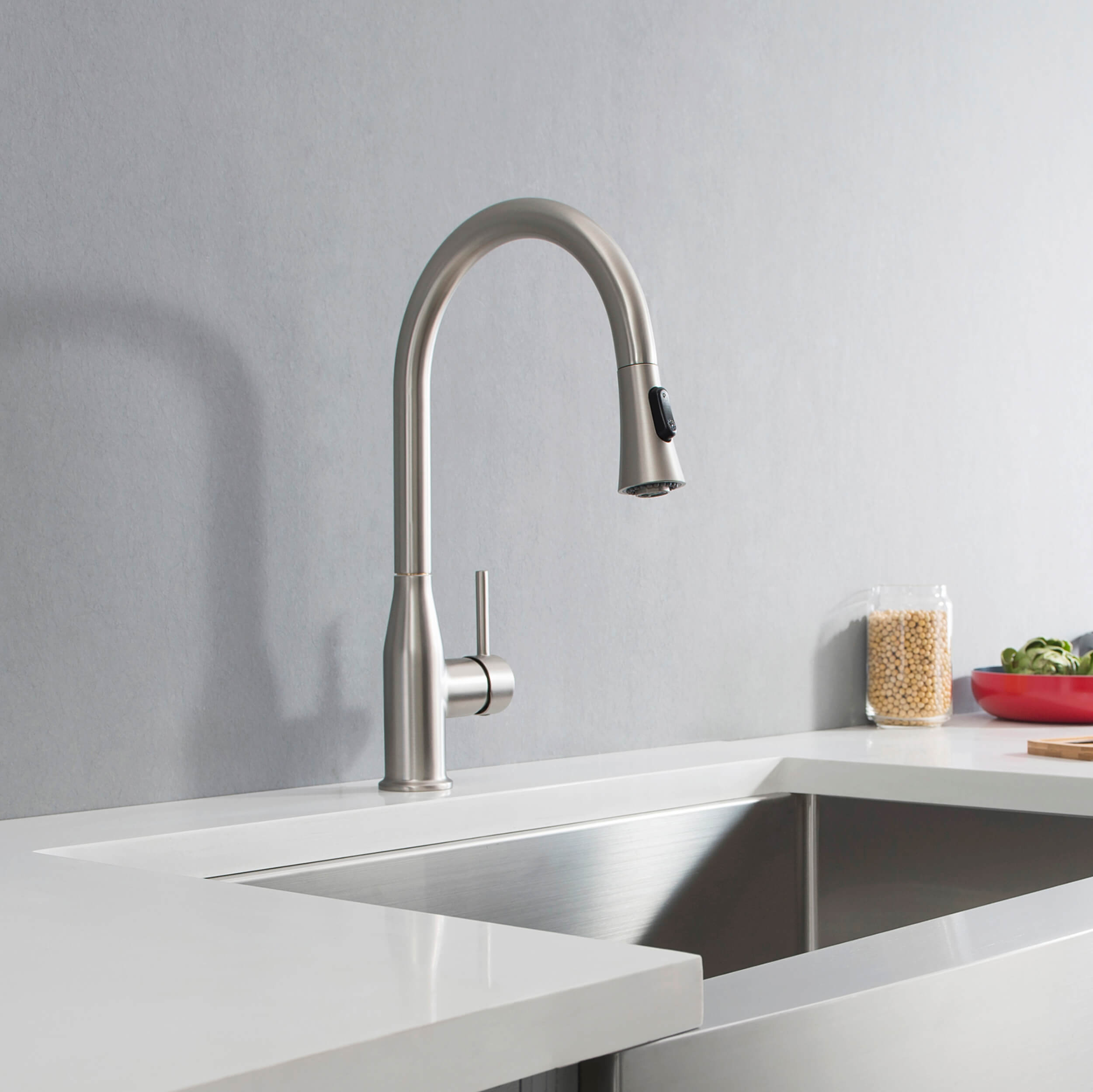 Mesa Single Handle Pull Down Kitchen Sink Faucet - CKF-2005  - Shop at Home Craft Studio - 2