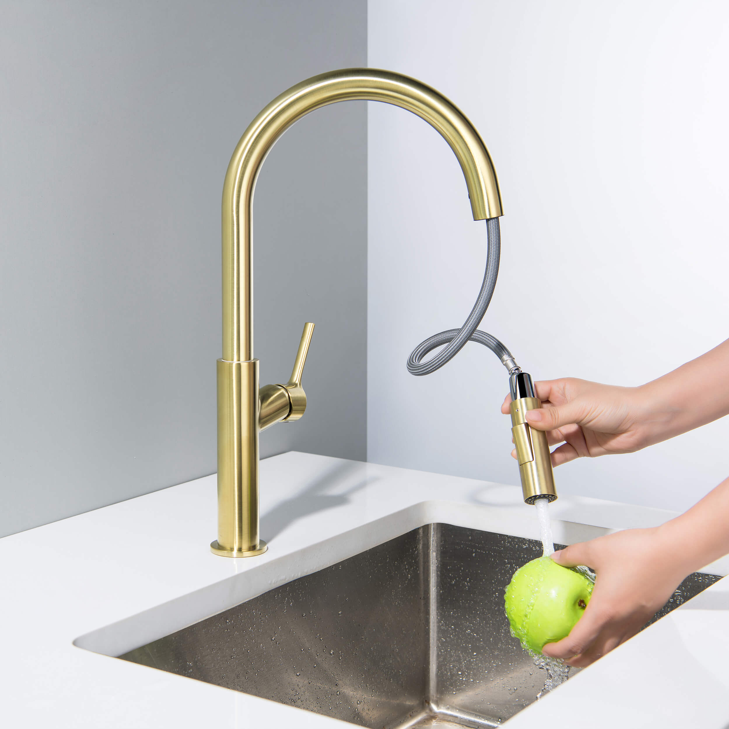 Neo Single Handle Pull Down Kitchen Sink Faucet - CKF-2018  - Shop at Home Craft Studio - 5