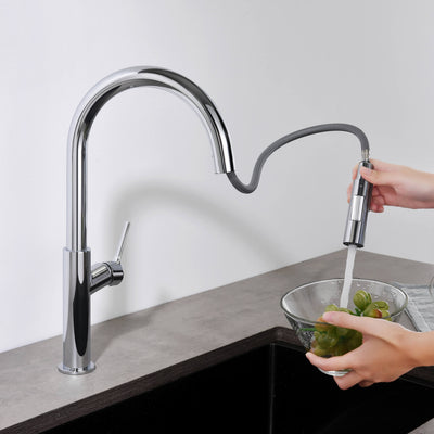 Neo Single Handle Pull Down Kitchen Sink Faucet - CKF-2018  - Shop at Home Craft Studio - 18