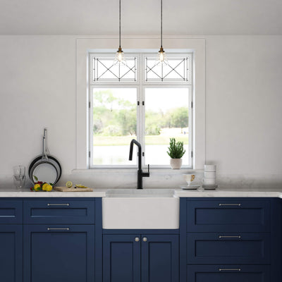 Nova 24" Fireclay Single Bowl Kitchen Farmhouse Sink - C2-24SF  - Shop at Home Craft Studio - 2