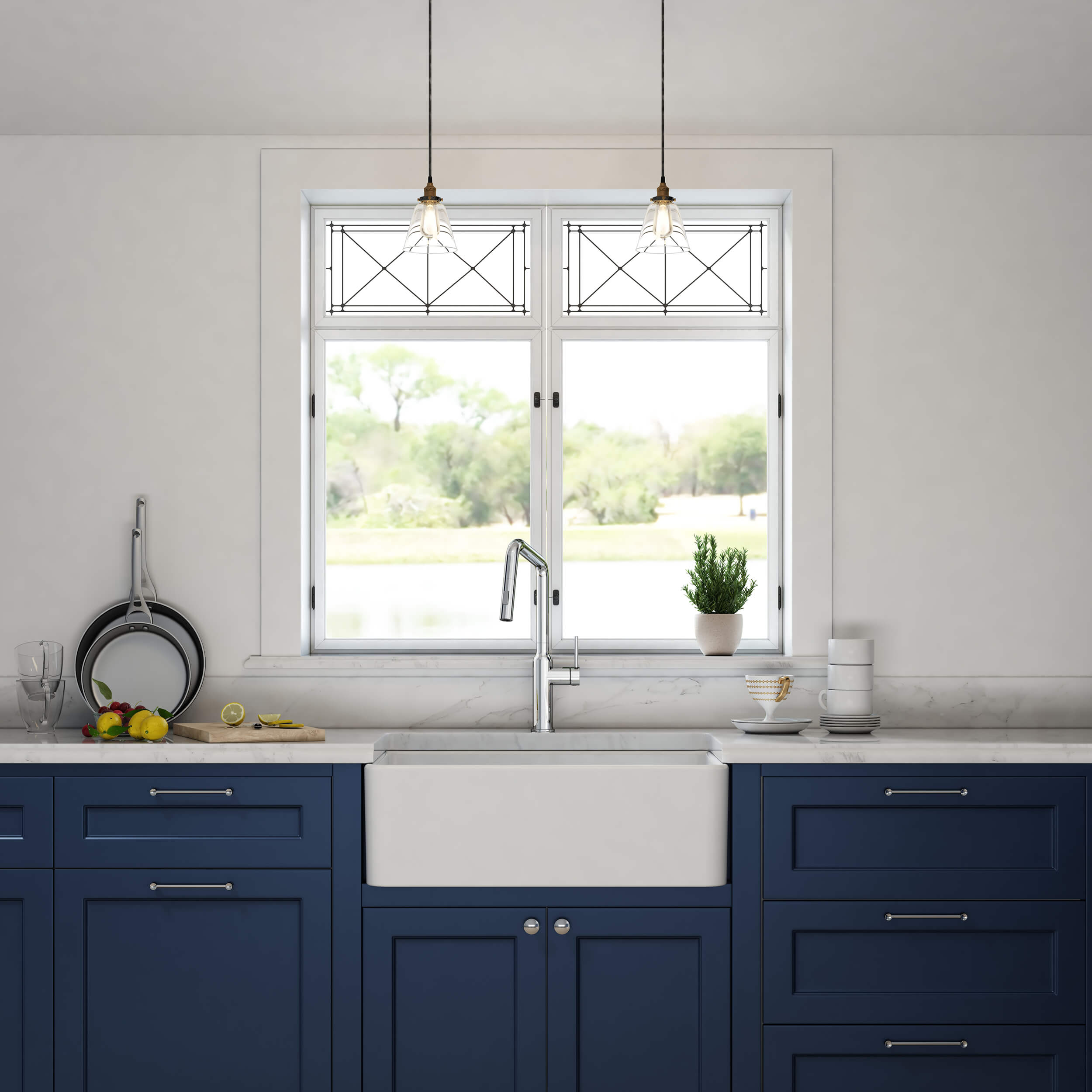 Nova 30" Fireclay Single Bowl Kitchen Farmhouse Sink - C2-30SF  - Shop at Home Craft Studio - 2