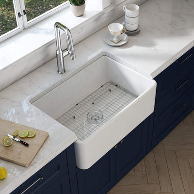 Nova 30" Fireclay Single Bowl Kitchen Farmhouse Sink - C2-30SF  - Shop at Home Craft Studio - 4