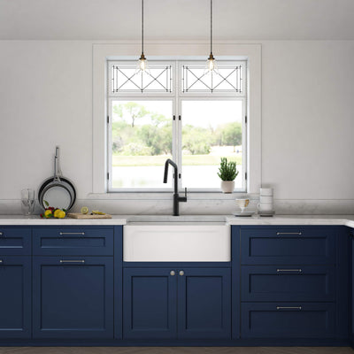 Nova - AR 30" Reversible Fireclay Single Bowl Kitchen Farmhouse Sink - C2-30SFAR  - Shop at Home Craft Studio - 2