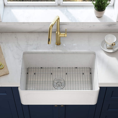 Nova - AR 30" Reversible Fireclay Single Bowl Kitchen Farmhouse Sink - C2-30SFAR  - Shop at Home Craft Studio - 5