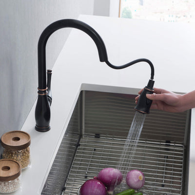 Omaha Single Handle Pull Down Kitchen Sink Faucet - CKF-2009  - Shop at Home Craft Studio - 9