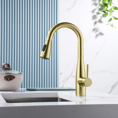 Plano Single Handle Pull Down Kitchen & Bar Sink Faucet - CKF-2015  - Shop at Home Craft Studio - 2