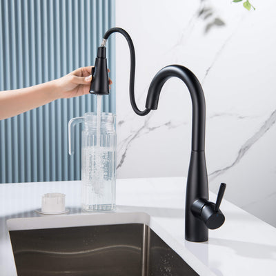 Plano Single Handle Pull Down Kitchen & Bar Sink Faucet - CKF-2015  - Shop at Home Craft Studio - 26