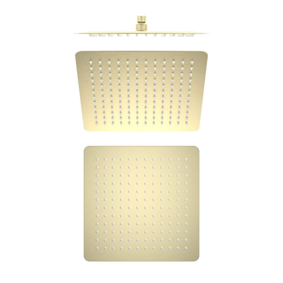 Quadra 12" Metal Rain Shower Head 2mm Ultra Thin Profile - RS103  - Shop at Home Craft Studio - 1
