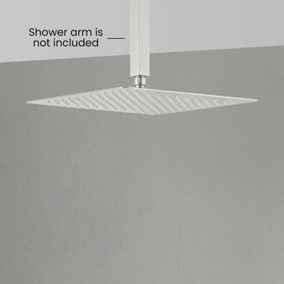 Quadra 12" Metal Rain Shower Head 2mm Ultra Thin Profile - RS103  - Shop at Home Craft Studio - 14