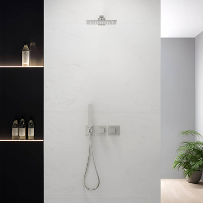 Quadra 2-Function Thermostatic Wall Mount Shower System With Rough-in Valve - CSF-4014  - Shop at Home Craft Studio - 28