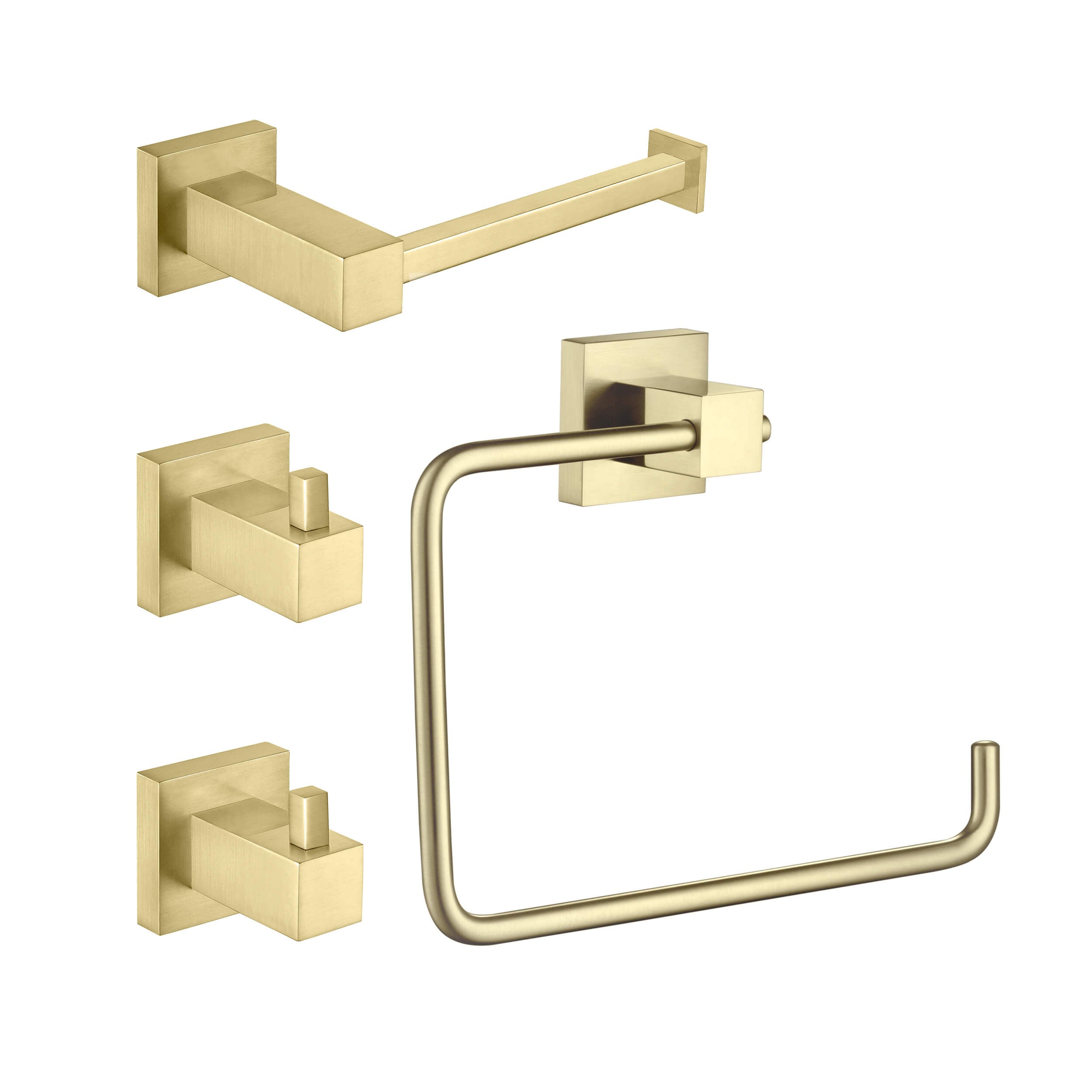 Quadra 4-Piece Bathroom Hardware Set - C-CBA15-4-1  - Shop at Home Craft Studio - 1