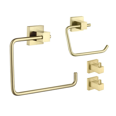 Quadra 4-Piece Bathroom Hardware Set - C-CBA15-4-2  - Shop at Home Craft Studio - 1