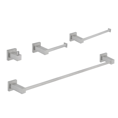 Quadra 4-Piece Bathroom Hardware Set - C-CBA15-4  - Shop at Home Craft Studio - 8